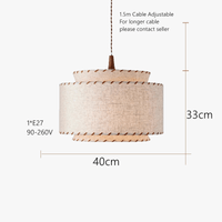 Lustre en tissu Bohême Wabi Sabi - Idéal pour salon, salle à manger, magasin, bureau, hôtel ou appartement | Marco Lucetti