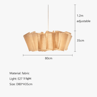 Lustre en tissu fait à la main pour éclairage intérieur - Collection Nordique Vintage | Marco Lucetti