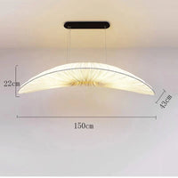 Lustre en tissu marin de luxe "Voilier Élégant" | Marco Lucetti Beige Longueur-150cm