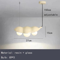 Lustre en verre à pois innovants avec fil ajustable | Marco Lucetti B-Beige-37cm / Blanc froid