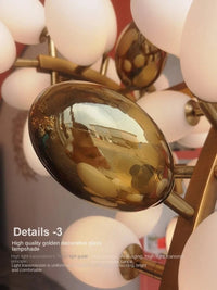 Lustre en verre blanc de luxe contemporain | Marco Lucetti