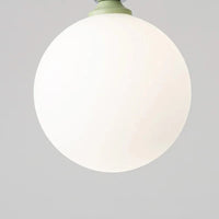 Lustre en verre blanc laiteux pour table à manger  | Marco Lucetti