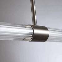 Lustre en verre de cuivre de luxe pour barre d'île moderne. | Marco Lucetti