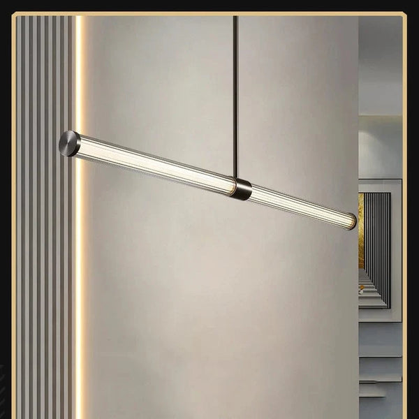 Lustre en verre de cuivre de luxe pour barre d'île moderne. | Marco Lucetti