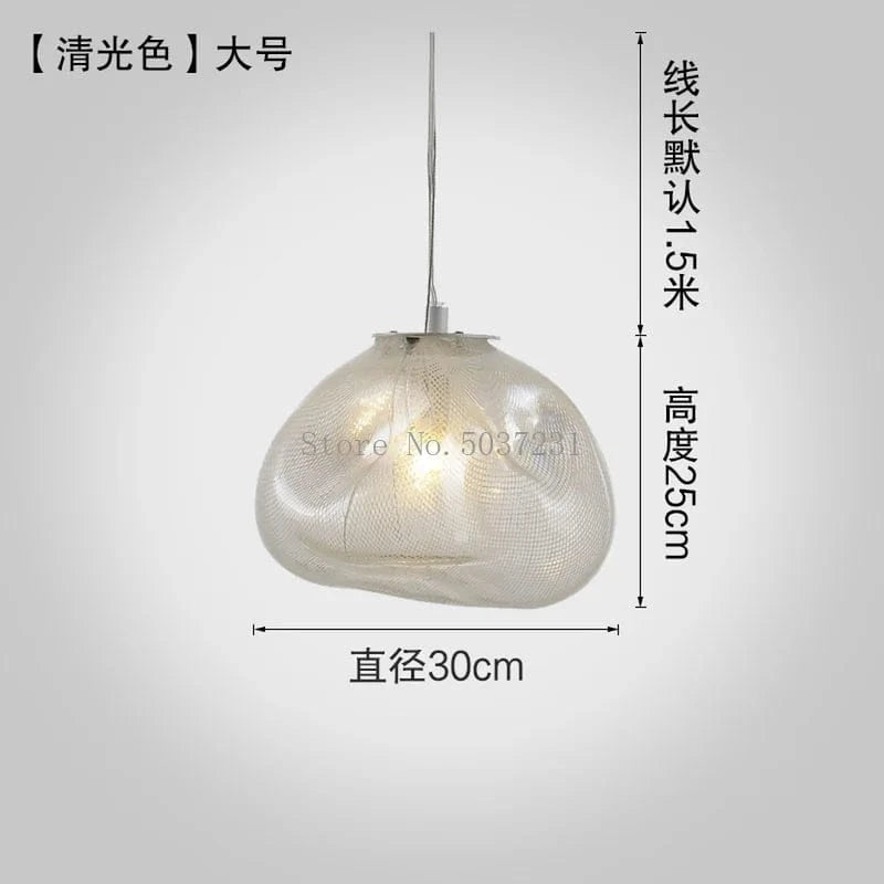 Lustre en verre de luxe LED nordique post-moderne créatif | Marco Lucetti Clair 30cm / Blanc chaud