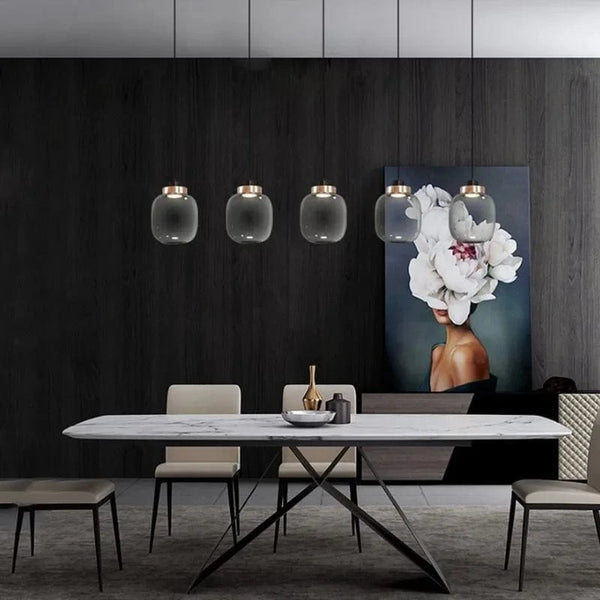 Lustre en verre de Style Moderne - Élégance Contemporaine | Marco Lucetti