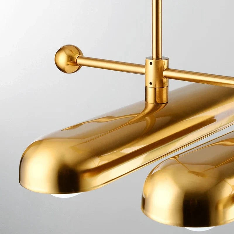 Lustre en verre doré Postmodern Art déco pour salle à manger | Marco Lucetti