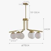 Lustre en Verre élégant pour Salon | Marco Lucetti