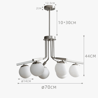 Lustre en Verre élégant pour Salon | Marco Lucetti
