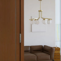 Lustre en Verre élégant pour Salon | Marco Lucetti