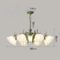 Lustre en verre français "Muguet Fleuri" | Marco Lucetti 9tête