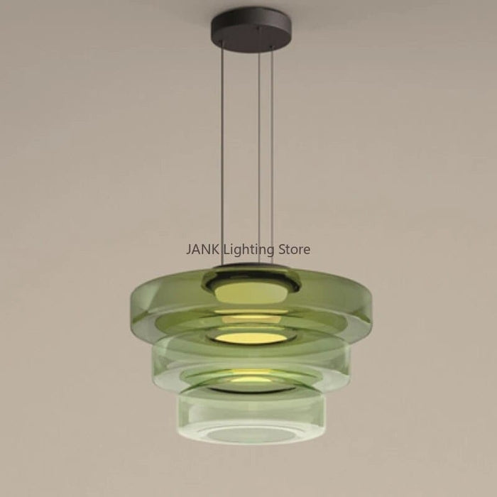Lustre en verre italien minimaliste | Marco Lucetti