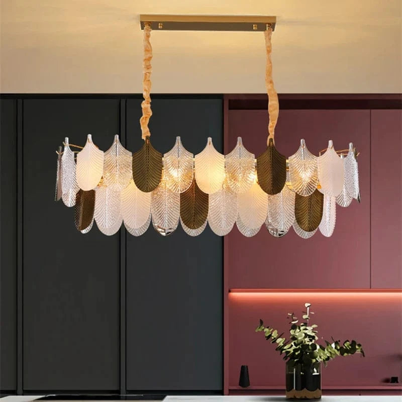 Lustre en Verre LED Design - Suspension Luminaire Acrylique - Élégance Éclairée | Marco Lucetti