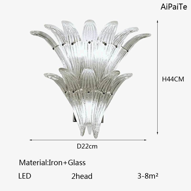 Lustre en verre LED Vintage Murano AiPaiTe pour Villa Hall et Escalier | Marco Lucetti