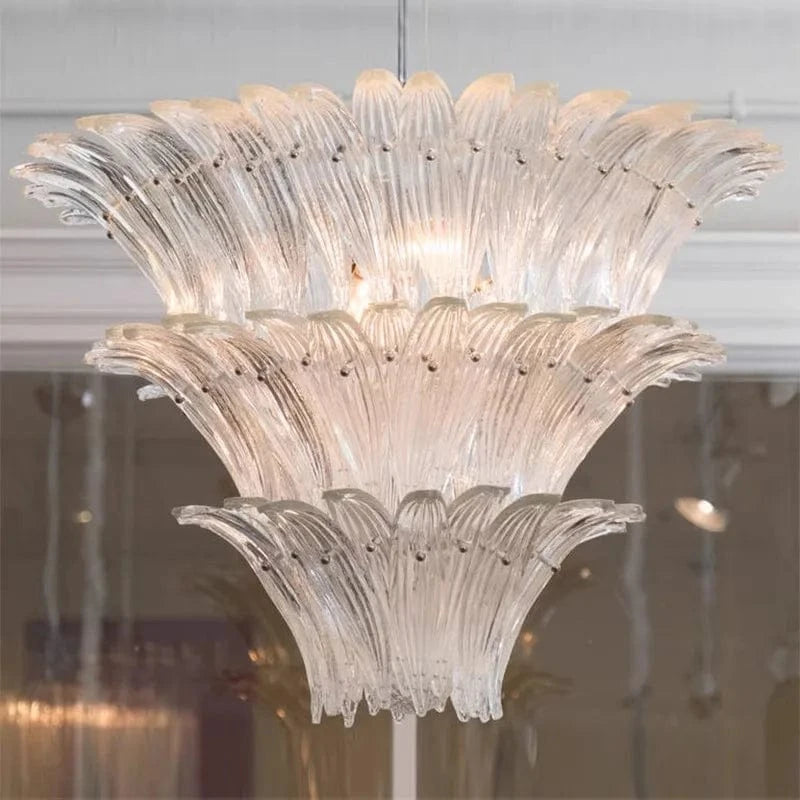 Lustre en verre LED Vintage Murano AiPaiTe pour Villa Hall et Escalier | Marco Lucetti