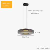 Lustre en verre italien minimaliste