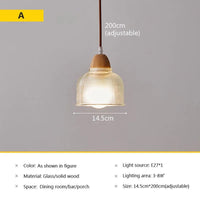 Lustre en verre nordique japonais pour café, restaurant et chambre | Marco Lucetti