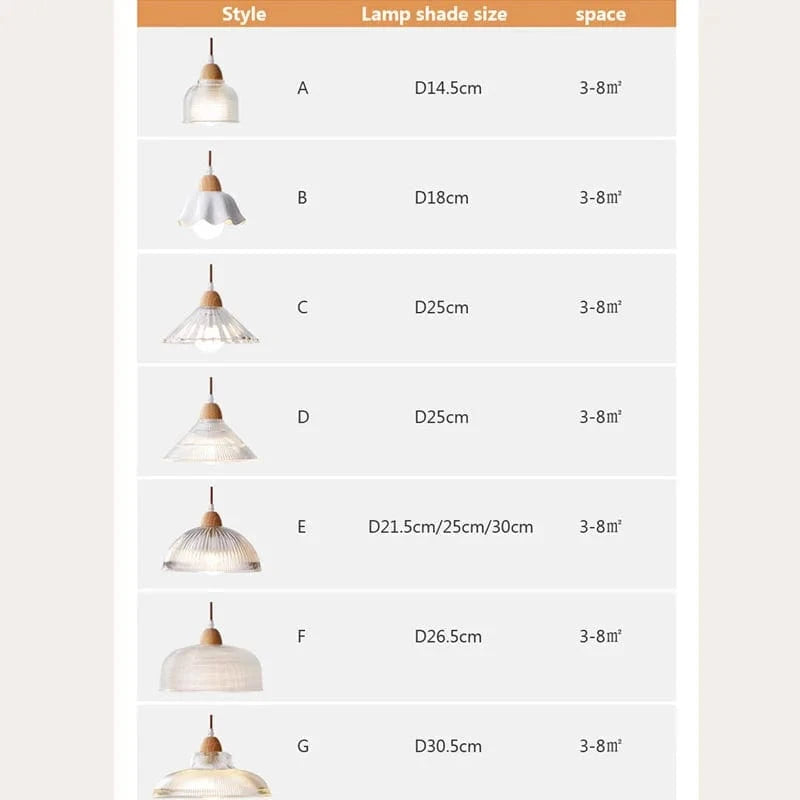 Lustre en verre nordique japonais pour café, restaurant et chambre | Marco Lucetti