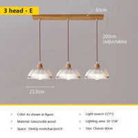 Lustre en verre nordique japonais pour café, restaurant et chambre | Marco Lucetti 3H E21,5cm