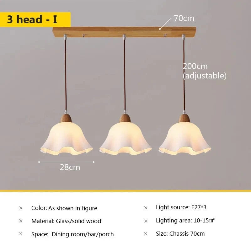 Lustre en verre nordique japonais pour café, restaurant et chambre | Marco Lucetti 3H je