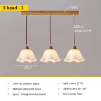 Lustre en verre nordique japonais pour café, restaurant et chambre | Marco Lucetti 3H je