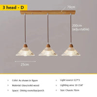 Lustre en verre nordique japonais pour café, restaurant et chambre | Marco Lucetti 3HD