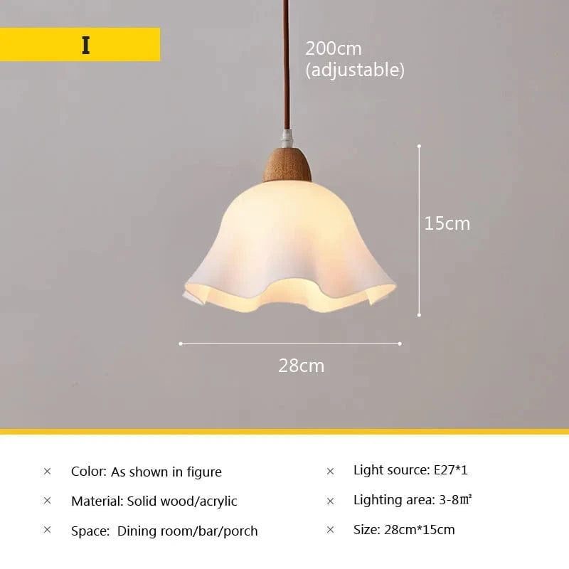 Lustre en verre nordique japonais pour café, restaurant et chambre | Marco Lucetti I28CM