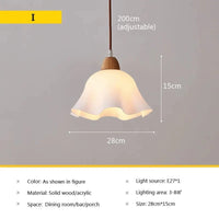 Lustre en verre nordique japonais pour café, restaurant et chambre | Marco Lucetti I28CM