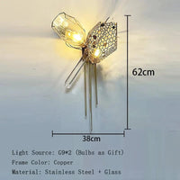 Lustre en verre post-moderne LED de luxe | Marco Lucetti Applique / Lumière blanche