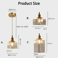 Lustre en verre rétro minimaliste nordique pour chambre à coucher ou salon | Marco Lucetti