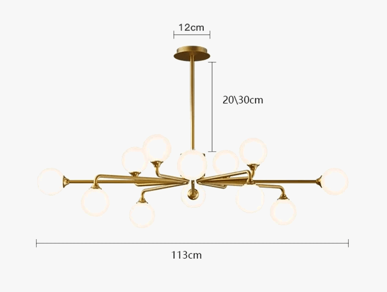 Lustre en verre suspendu pour une décoration maison moderne | Marco Lucetti