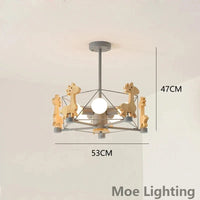 Lustre enfant LED Girafe Glow | Marco Lucetti Gris / Blanc chaud