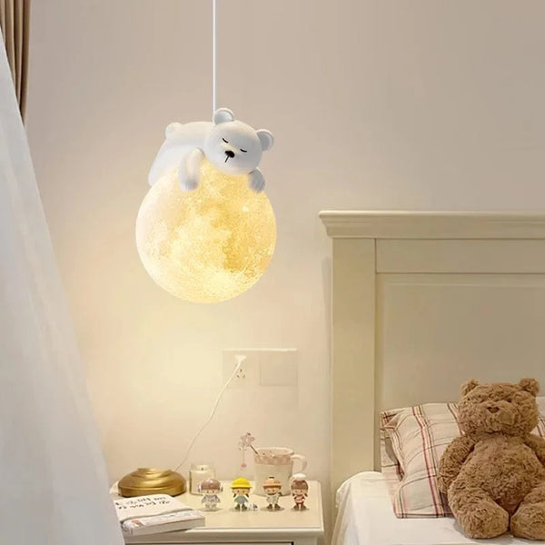 Lustre enfant moderne petit ours LED suspendu | Marco Lucetti
