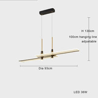 Lustre et Suspension LED Design Créatif Postmoderne Minimaliste - Éclairage de Luxe | Marco Lucetti 2 lumières / Lumière naturelle