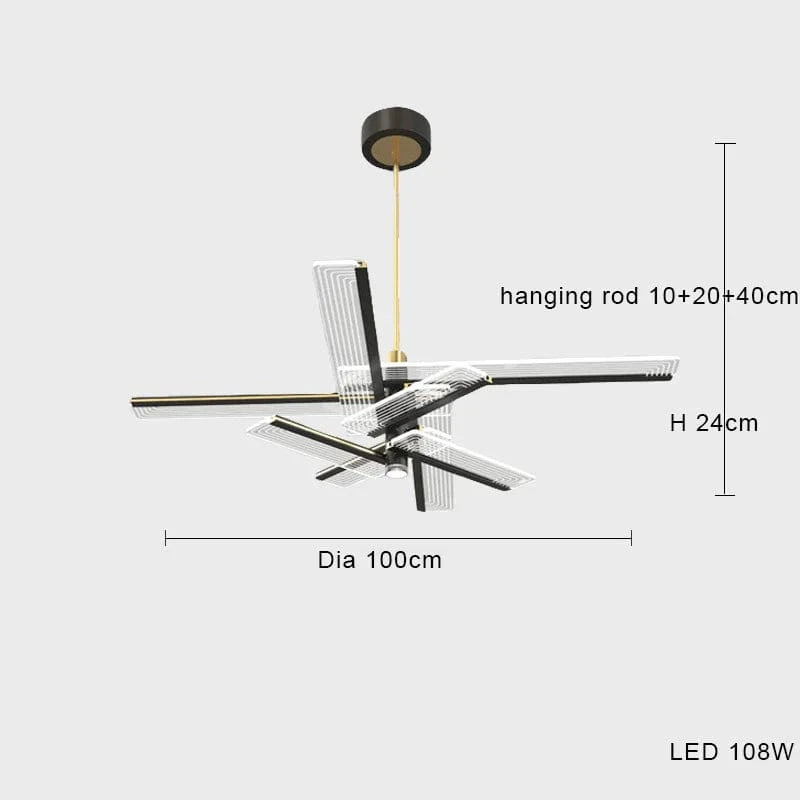 Lustre et Suspension LED Design Créatif Postmoderne Minimaliste - Éclairage de Luxe | Marco Lucetti 8 lumières / Lumière naturelle