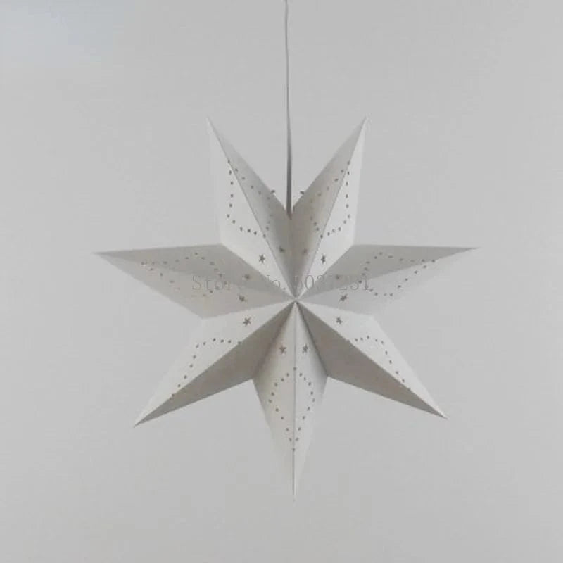 Lustre Étoile Créative à Cinq Branches LED Décoratif Suspendu | Marco Lucetti Blanc / 45 cm / Avec Prise
