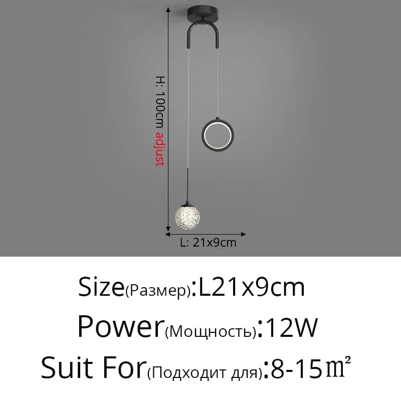 Lustre Étoilé LED Minimaliste de Luxe Scandinave Moderne | Marco Lucetti