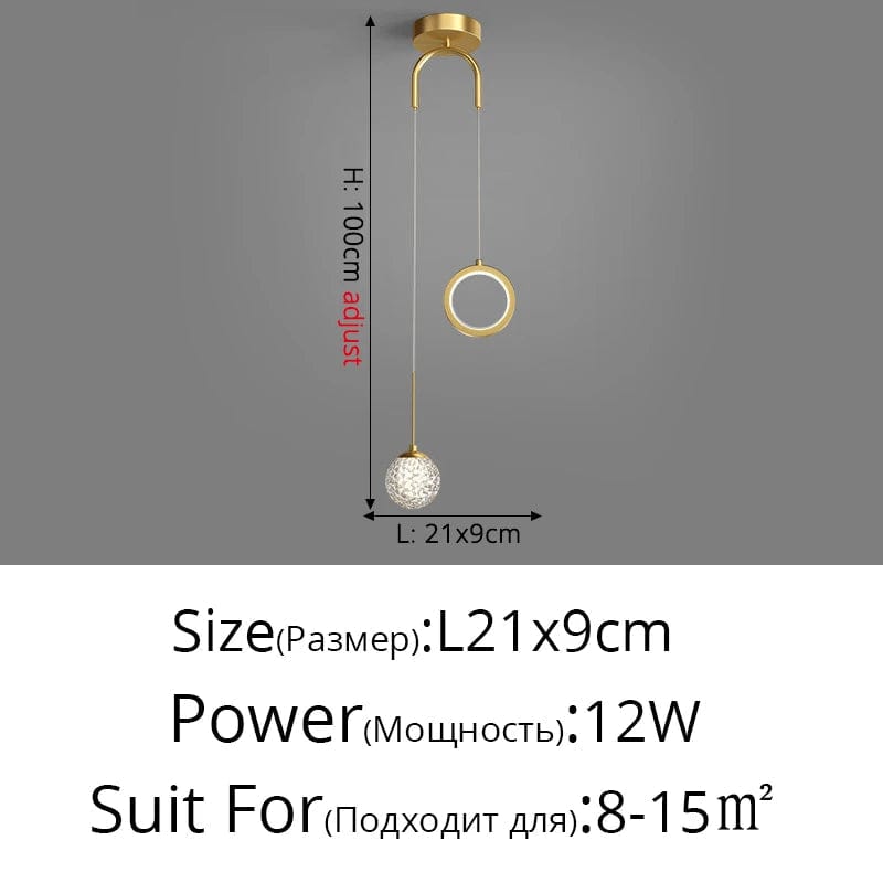 Lustre Étoilé LED Minimaliste de Luxe Scandinave Moderne | Marco Lucetti