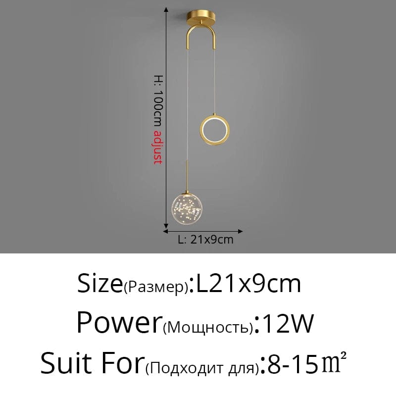 Lustre Étoilé LED Minimaliste de Luxe Scandinave Moderne | Marco Lucetti