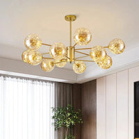 Lustre Étoile Nordique Moderne LED Magique Boule de Verre Haricot | Marco Lucetti