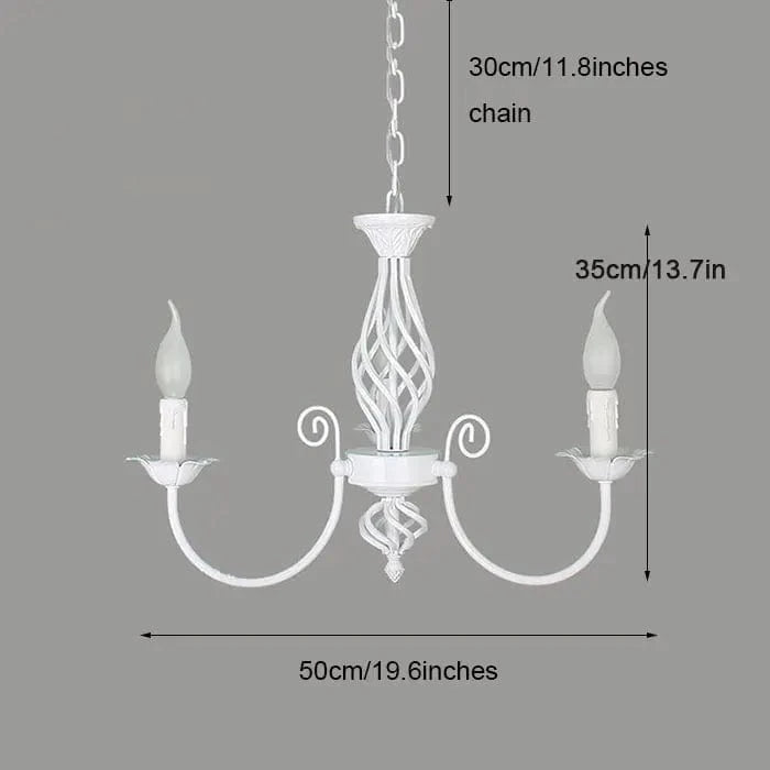 Lustre Européen LED à Bougies | Marco Lucetti 3 lumières