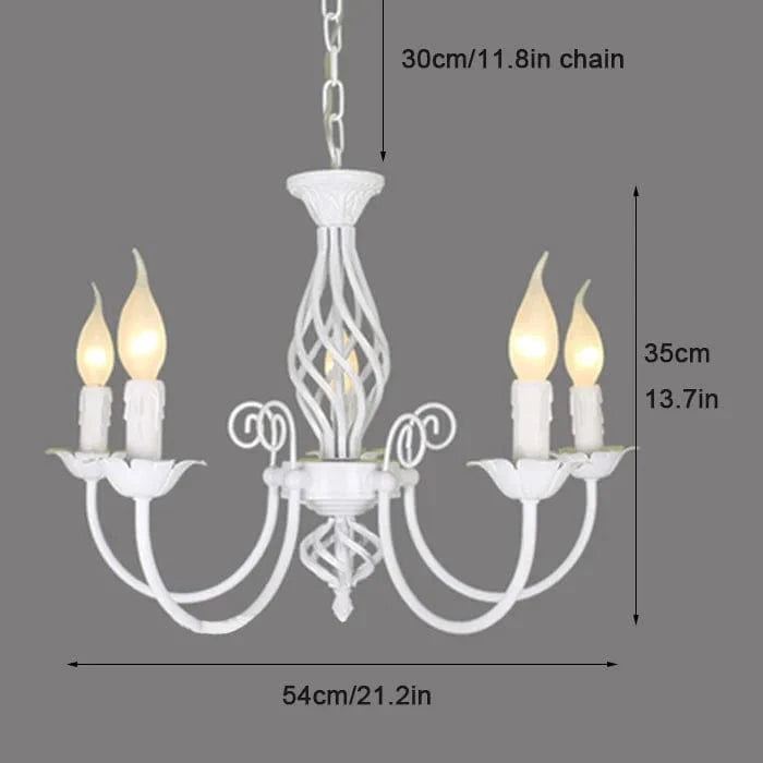 Lustre Européen LED à Bougies | Marco Lucetti 5 lumières