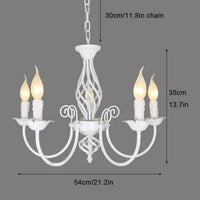 Lustre Européen LED à Bougies | Marco Lucetti 5 lumières