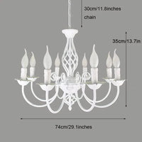 Lustre Européen LED à Bougies | Marco Lucetti 8 lumières