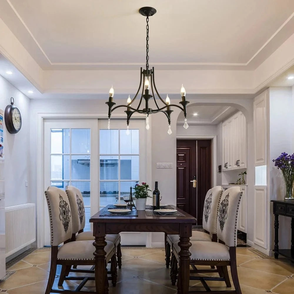 Lustre Exquis en Fer Forgé et Bougies | Marco Lucetti