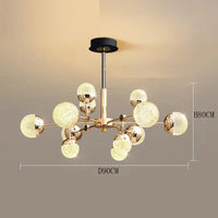 Lustre Fantaisie - Décoration Intérieure de Haute Qualité | Marco Lucetti 12 têtes / Gradation à distance RC