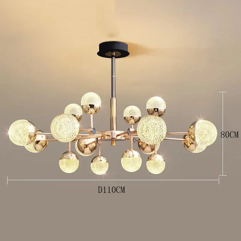 Lustre Fantaisie - Décoration Intérieure de Haute Qualité | Marco Lucetti 16 têtes / Gradation à distance RC