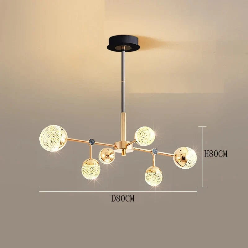 Lustre Fantaisie - Décoration Intérieure de Haute Qualité | Marco Lucetti 6 têtes / Gradation à distance RC