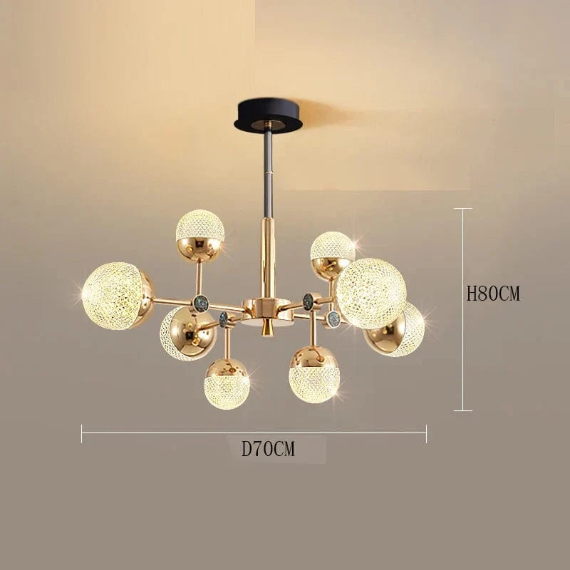 Lustre Fantaisie - Décoration Intérieure de Haute Qualité | Marco Lucetti 8 têtes / Gradation à distance RC