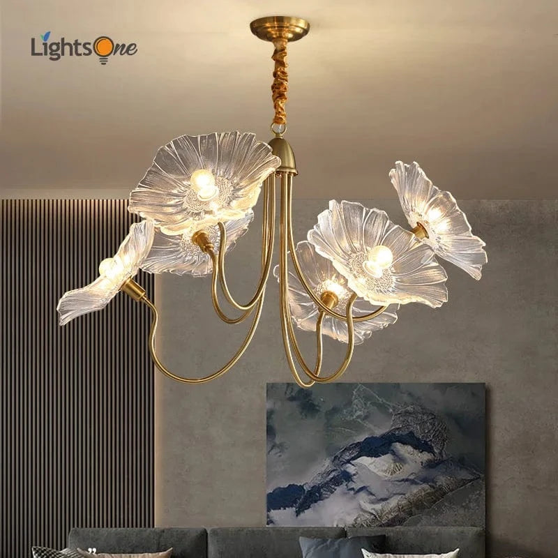 Lustre Fleurs en Verre - Style Nordique Moderne | Marco Lucetti